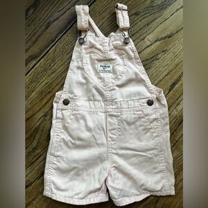 Oshkosh B’gosh Pink Heart Detail Shortalls Size 4T